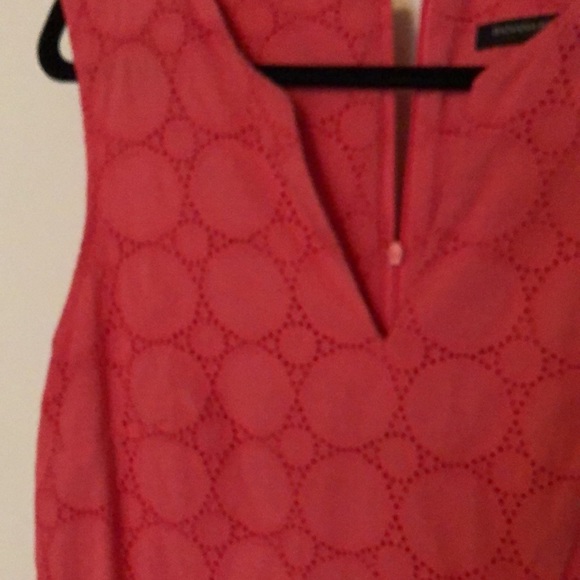 Coral coloured shift dress - Picture 3 of 4